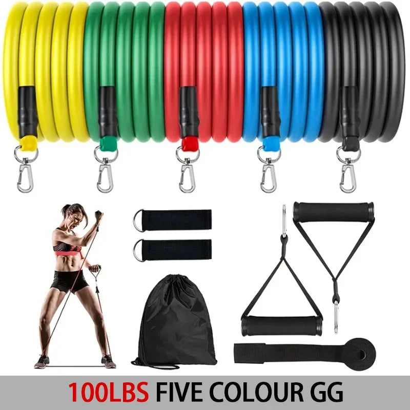 Lightweight Fitness Equipment - Portable Resistance Bands for Exercise, Bodybuilding &amp; Weight Loss