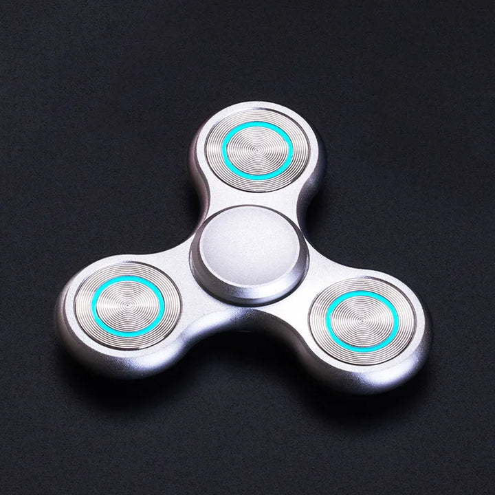 Fidget Spinner Luminous Metal Triangle EDC Desk Focus Toy