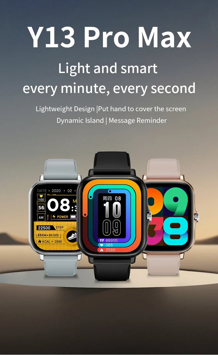 LAXASFIT Smart Watch Full Touch Screen Bluetooth Call – Heart Rate Sleep Tracker Sports Fitness Smartwatch 2026