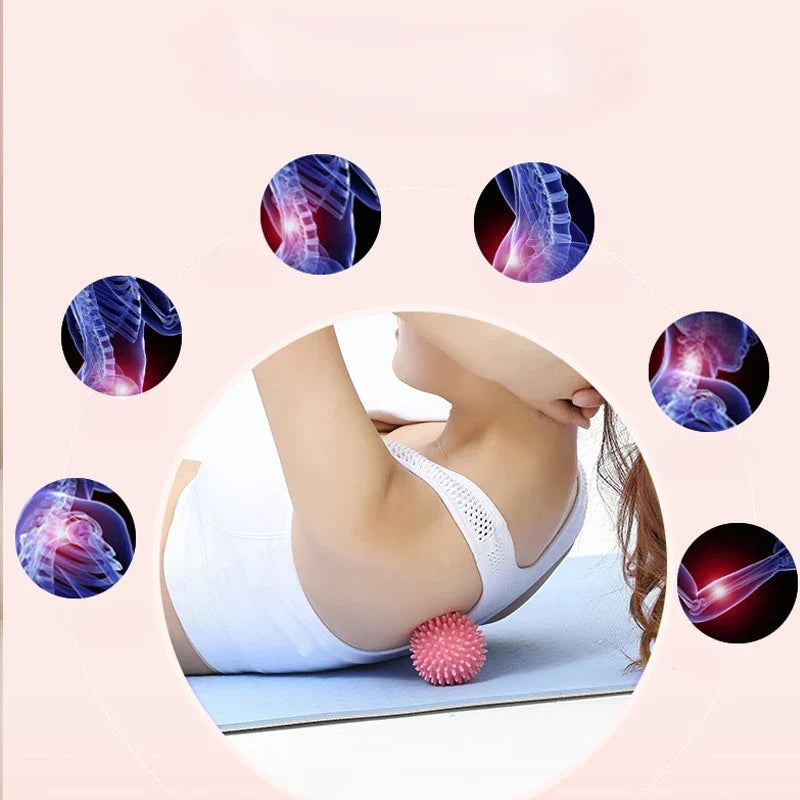 Small PVC Fitness Ball - Yoga Massage Roller for Leg &amp; Neck Muscle Relaxation, Fitness Equipment