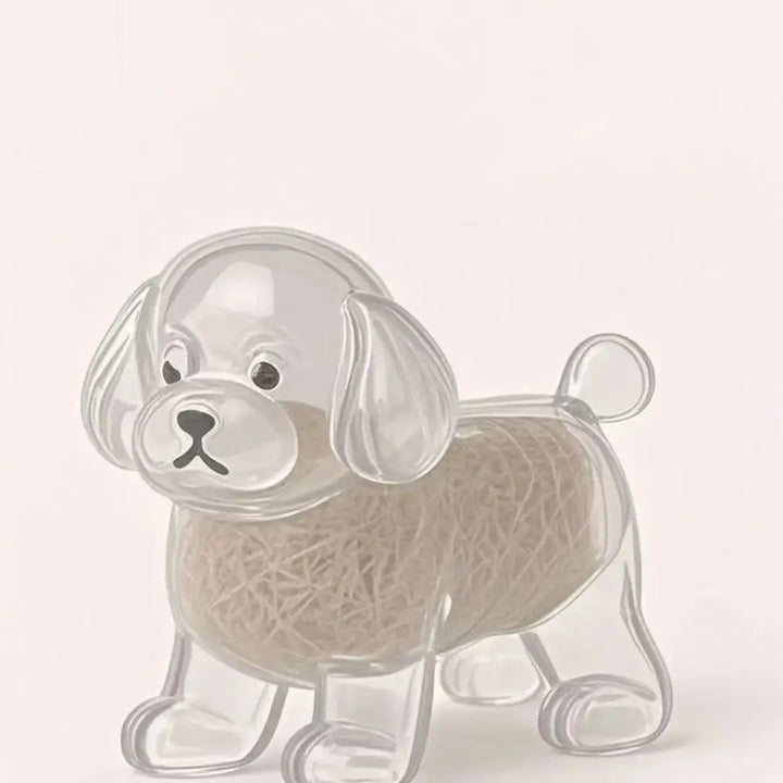 Dog Hair Keepsake Keychain Pendant Clear Resin Charm