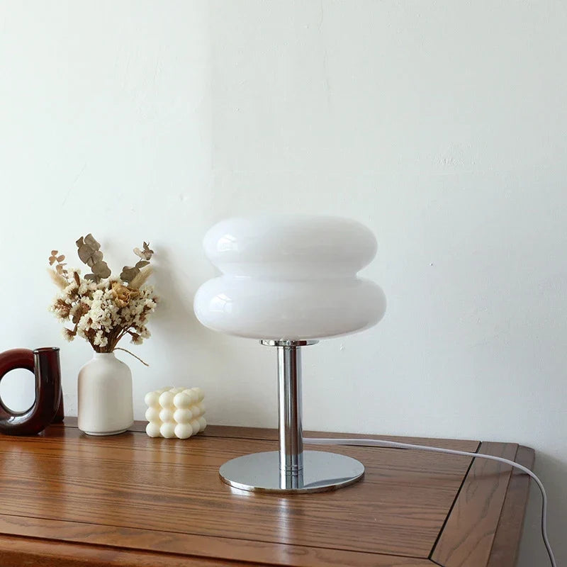 Macaron Glass Table Lamp Trichrome Night Light Eye Guard