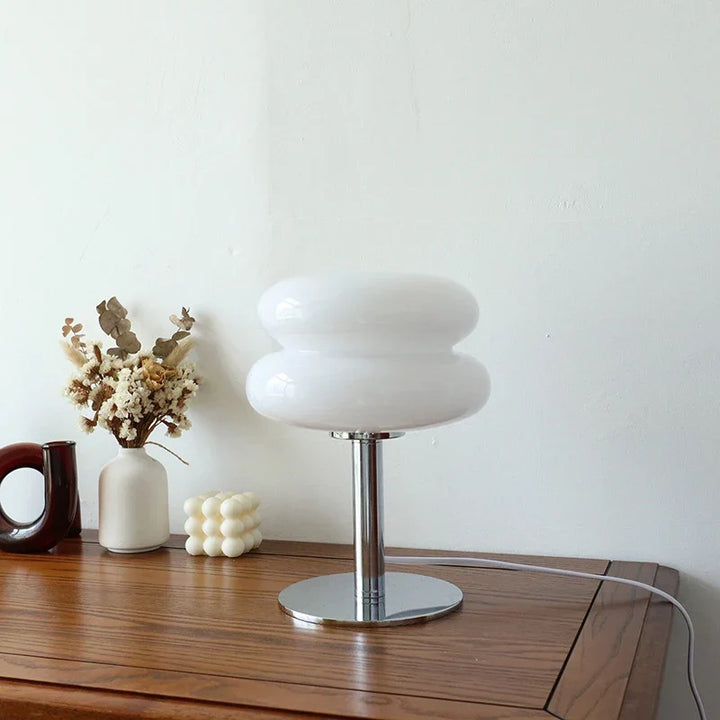 Macaron Glass Table Lamp Trichrome Night Light Eye Guard