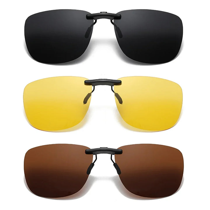 Clip-On Sunglasses Polarized Square Frames UV400 Anti-Glare Night Driving Summer 2026 Trend