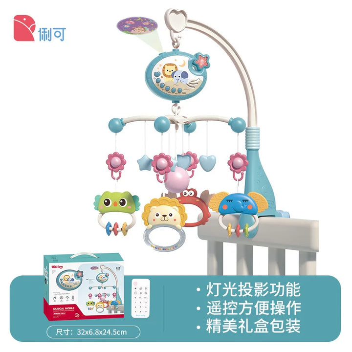 Musical Baby Mobile Projection Remote Newborn Sensory Toys