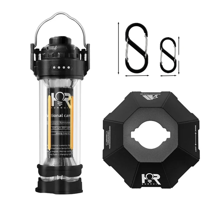 3000mAH Waterproof Camping Lantern - Retro Tent Lighting, Outdoor Atmosphere Decor