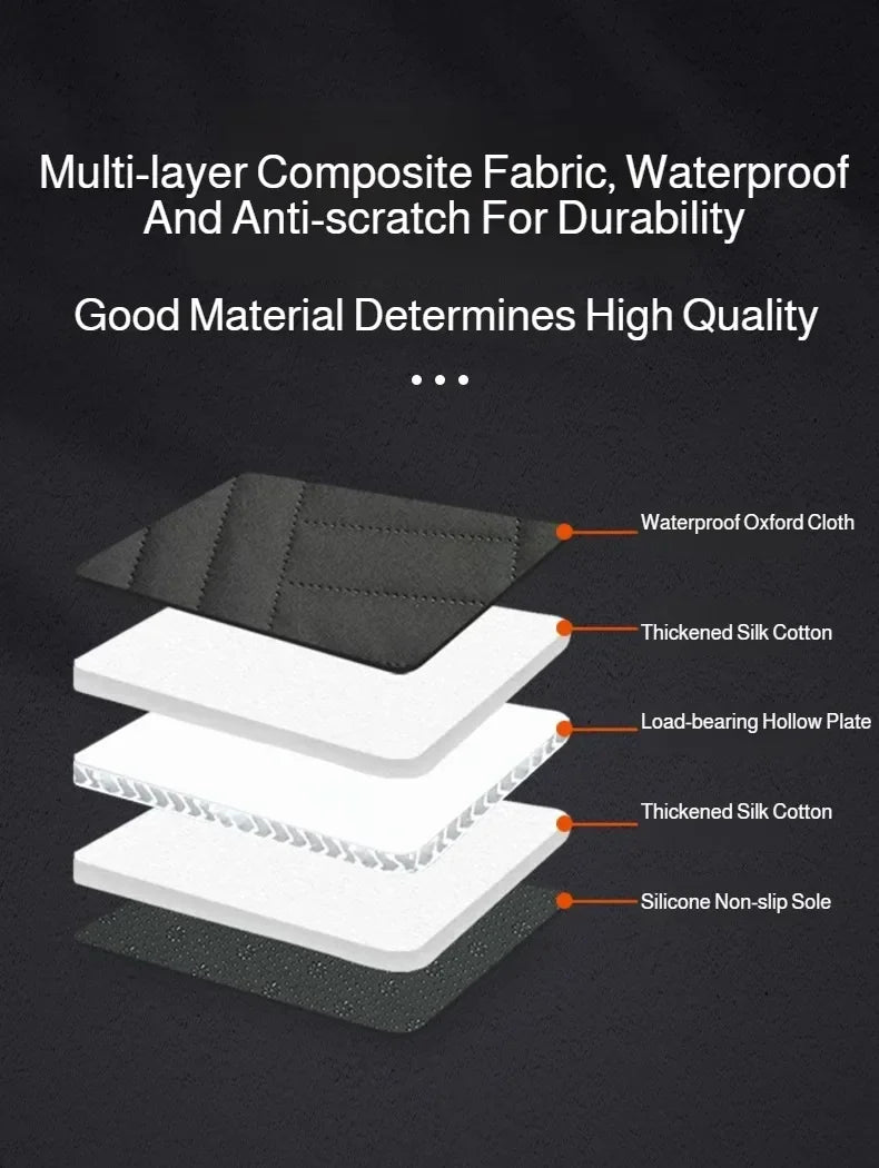 Waterproof Pet Car Seat Cover - Non-Slip Scratch-Proof Hammock Back Seat Protector for Dogs