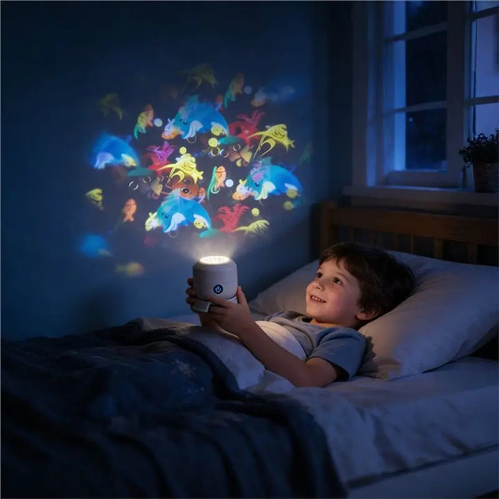 Night Light Projector Ocean Wave Rotating Lamp Kids Bedroom Decor Gift Idea Fall 2026