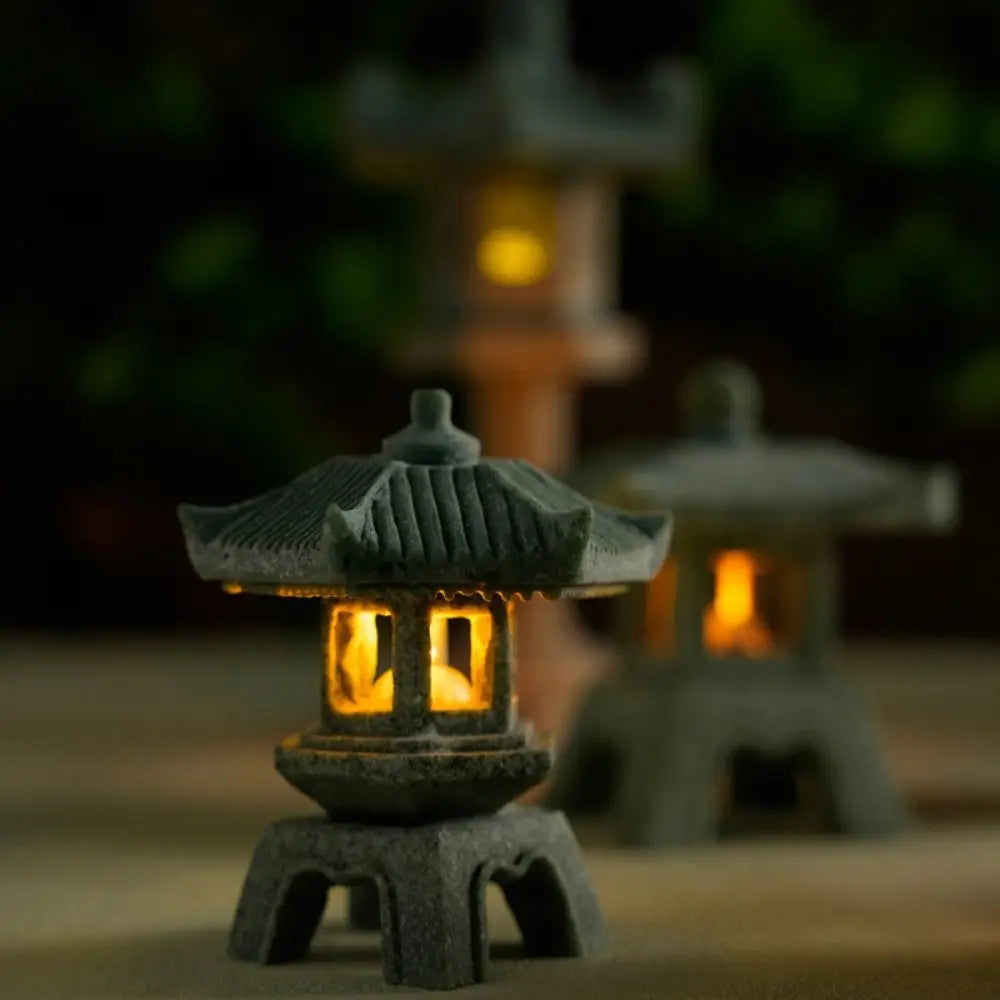 Pagoda Lantern Garden Statue Zen Yard Light Miniature Lamp for Micro Landscape Decor Fall 2026 Trend