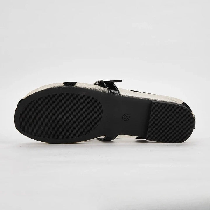 Breathable Women Mary Jane Flats - Round Toe Mesh, Casual