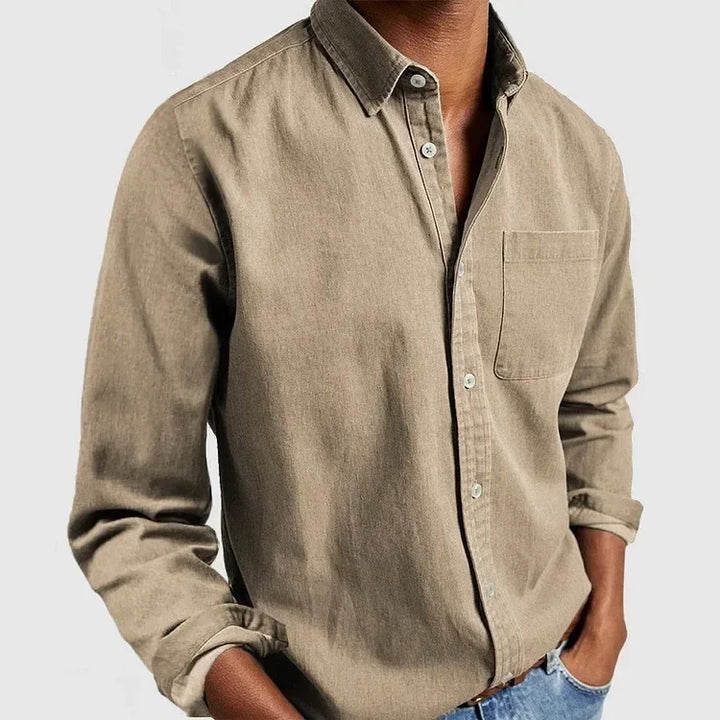 Turn Down Collar Casual Blouse Long Sleeve Tees Solid Button Cardigan Autumn