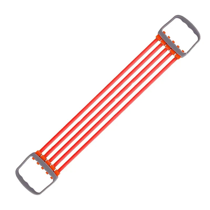 Rubber Tube Chest Expander Fitness Equipment - Adjustable Resistance for Arm &amp; Pectoral Training