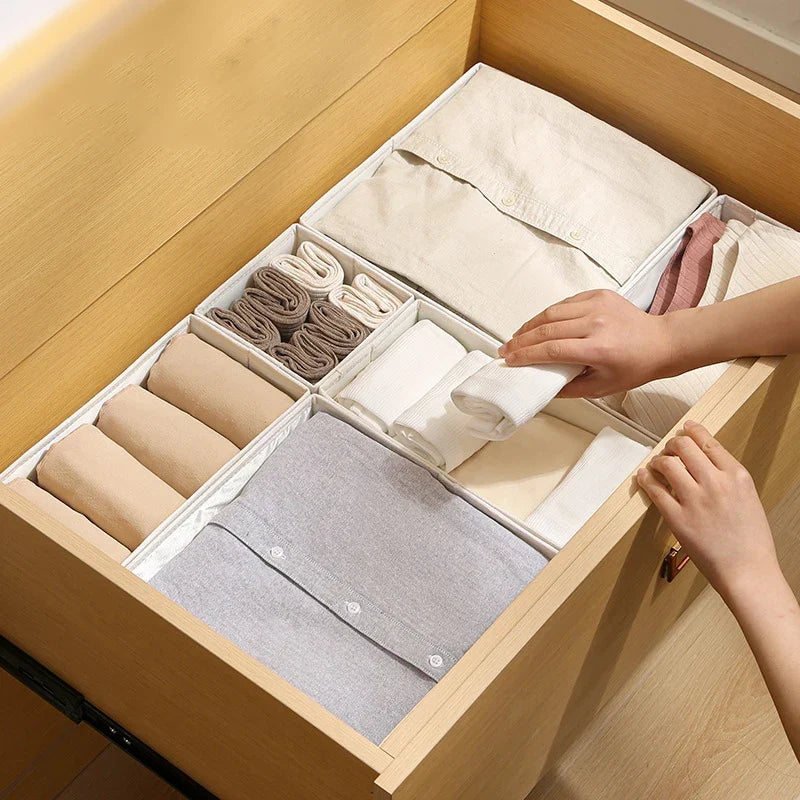 Foldable Bra and Underwear Organizer - Home Organizers for Socks, Trousers &amp; Drawer Storage