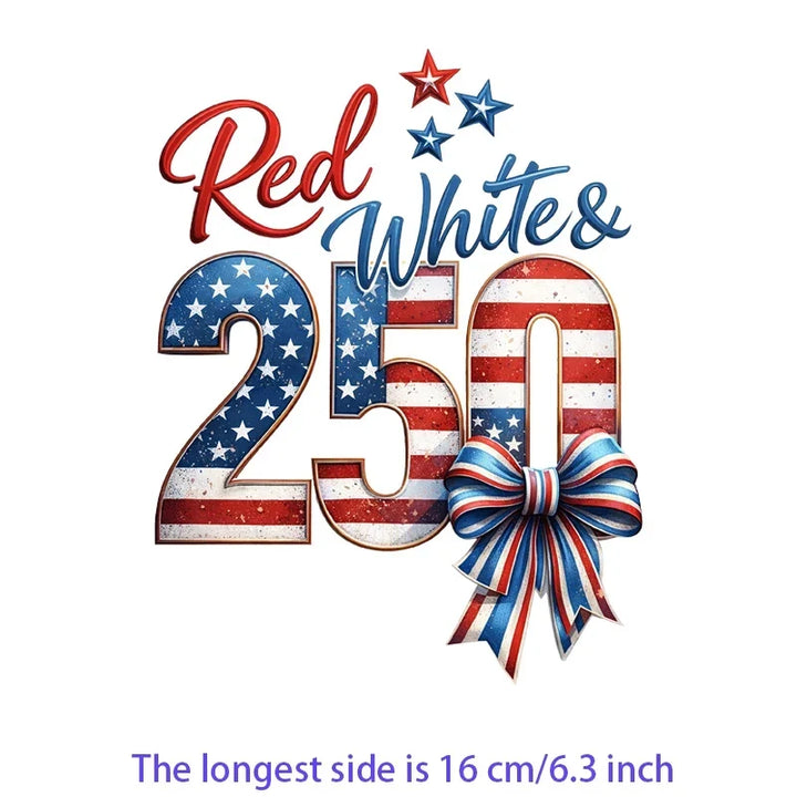 Iron On Patches USA Flag Bald Eagle Heat Transfer Set Patriotic 4th Of July DIY Clothing Decor 2026