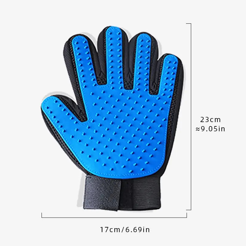 Silicone Pet Grooming Gloves for Cats &amp; Dogs - Hair Removal, Bathing &amp; Massage Tool