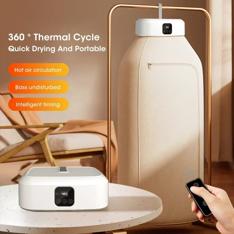 Mini Portable Electric Dryer - Foldable Fast Drying Household Cabinet for Travel