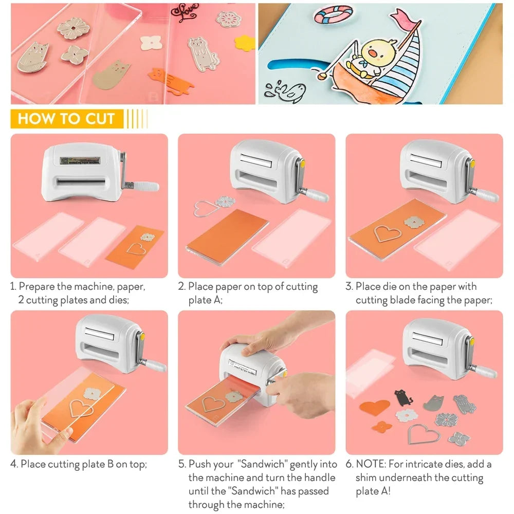 Die Cutting Machine Mini Handheld For DIY Scrapbooking