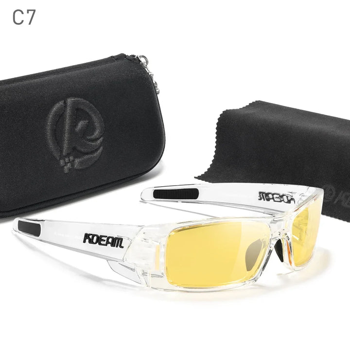 Photochromic Sunglasses All-Black Frame Fishing Sunglasses Summer 2026 Night Driving Comfort Case Included