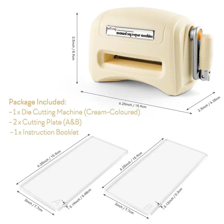 Die Cutting Machine Mini Manual Hand Crank Craft Tool
