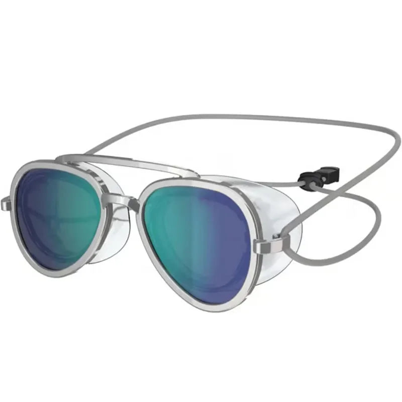 Wide Angle Anti-Fog Swimming Goggles – Full View Retro Frame Unisex Pool Swim Eyewear 2026