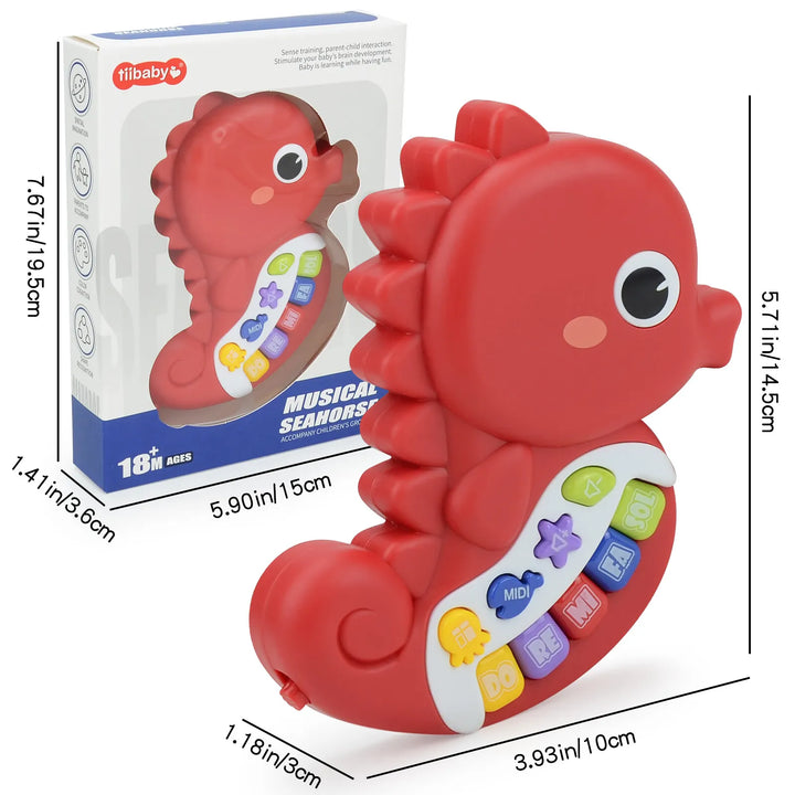Baby Piano Music Toys Seahorse Electronic Piano for Kids Gifts Age 1 Plus