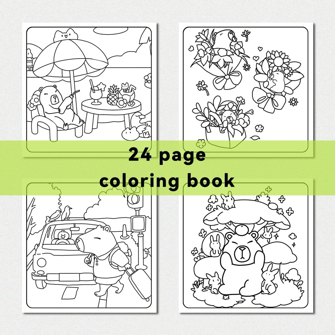 colouring Book For Adults With Cute Patterns And Easy Drawings Fall 2025 Gift Idea