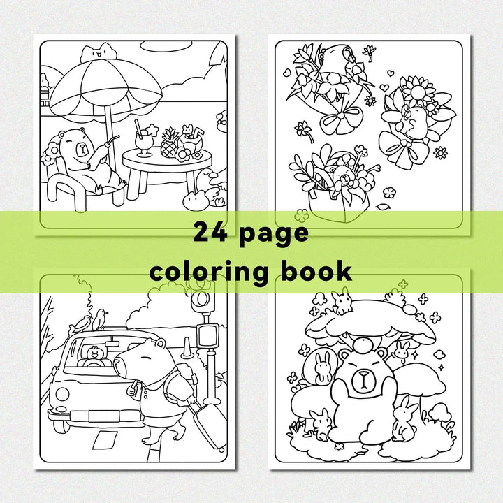 colouring Book For Adults With Cute Patterns And Easy Drawings Fall 2025 Gift Idea