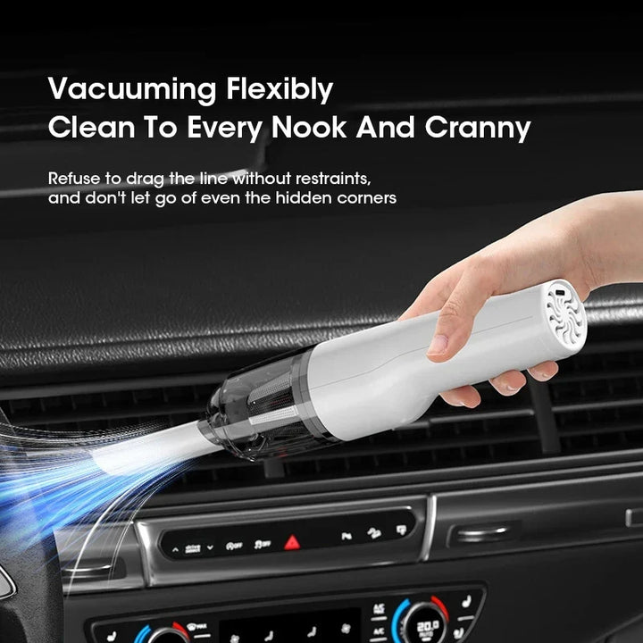 Rechargeable Handheld Car Vacuum Cleaner - Wireless Portable Dust Removal for Household Cleaning