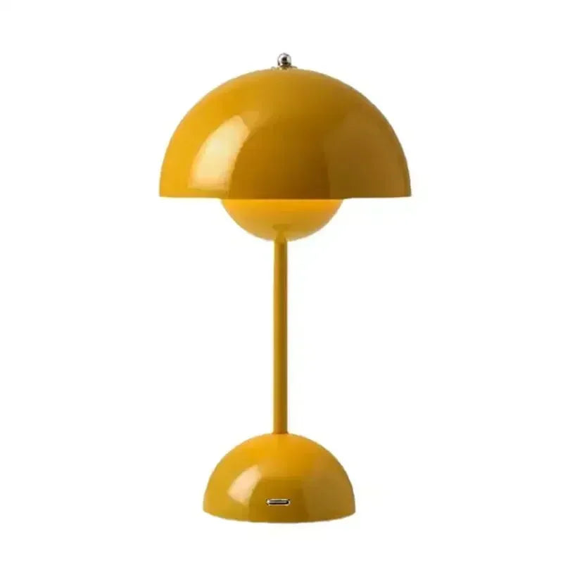 Rechargeable Table Lamp Nordic Flower Bud With Iron Touch Switch Fall 2026 Home Decor For Bedroom Or Nightstand
