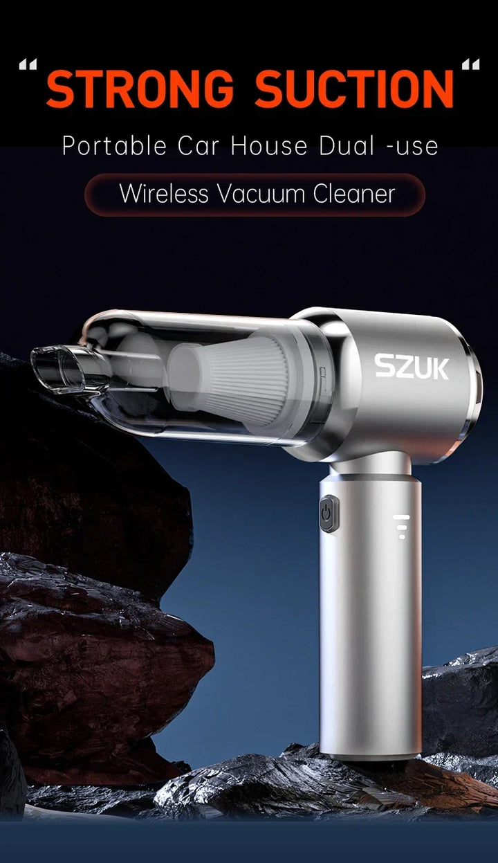 Car Vacuum Cleaner Wireless Mini Handheld Strong 6000mAh