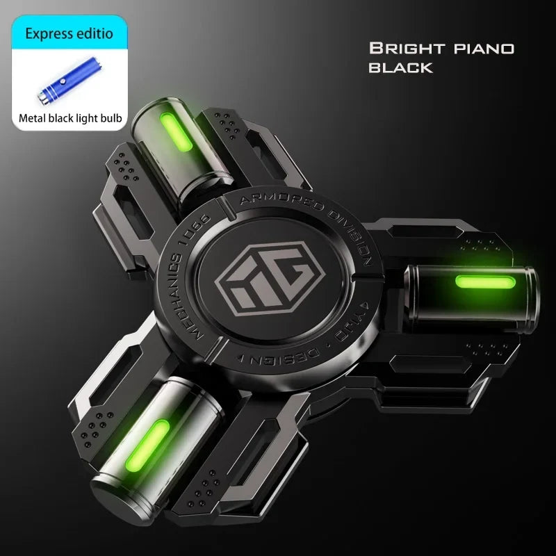 Glow Fidget Spinner Alloy EDC Long Spin Stress Relief