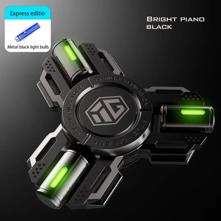 Glow Fidget Spinner Alloy EDC Long Spin Stress Relief