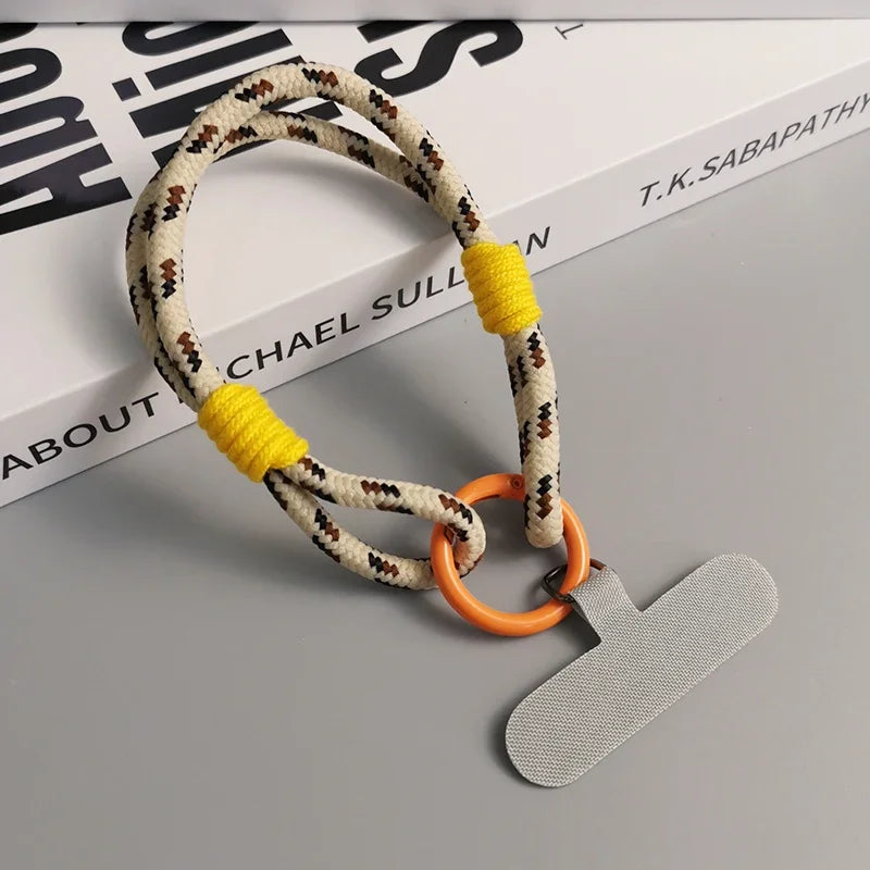 Universal Mobile Phone Lanyard with Anti-Loss Wrist Strap &amp; Accessories - Stylish Two-Strand Design