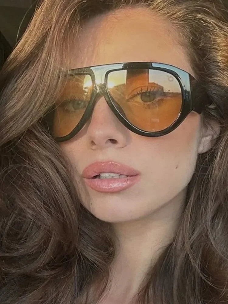 Sunglasses Oversized Hip Hop Shades Unisex Designer Eyewear UV400 Protection Fall 2026 Trend