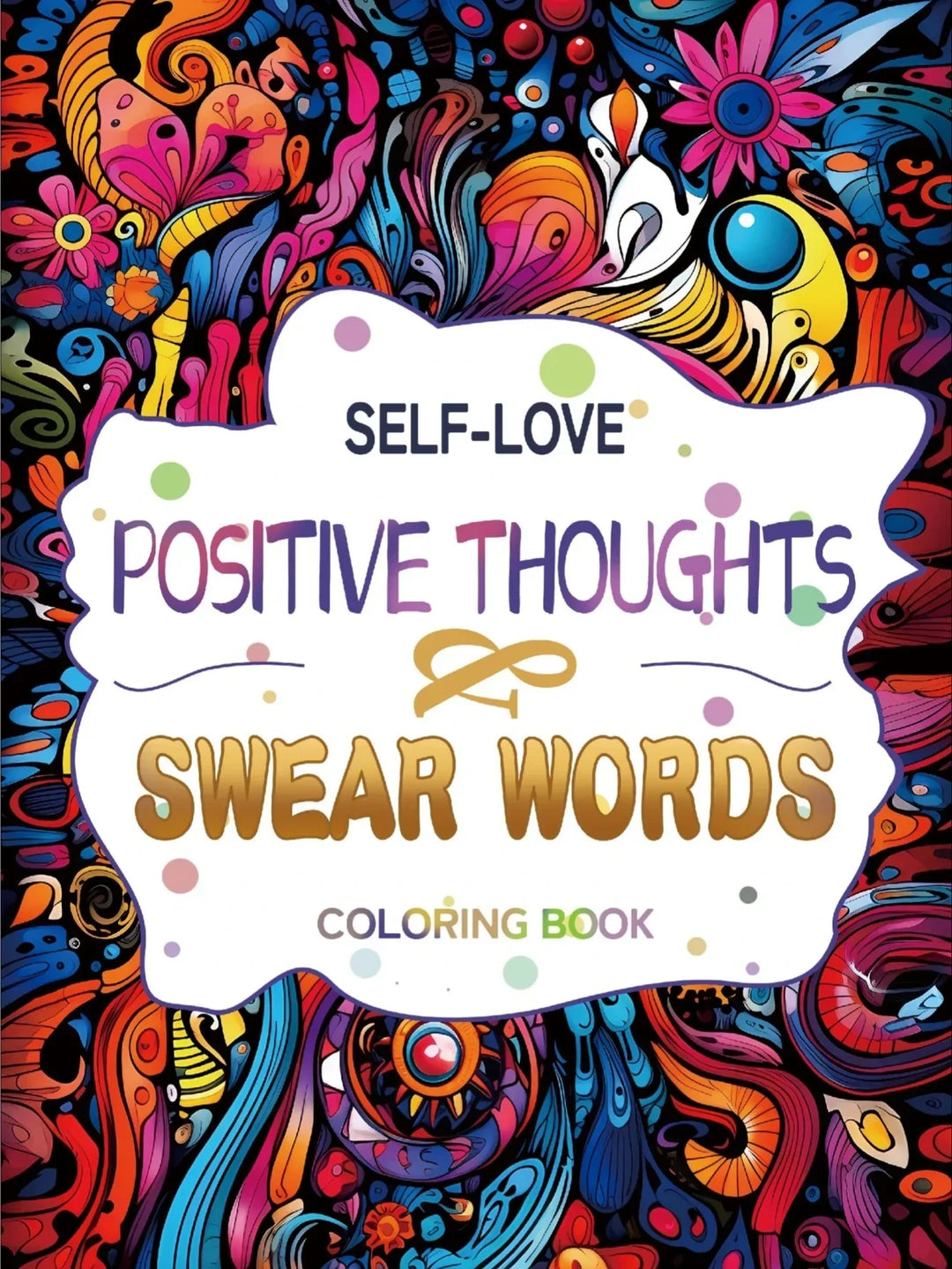 colouring Book Upgraded Thick Paper Mindfulness Positive Thoughts And Swear Words Holiday Gift 2025 Stress Relief