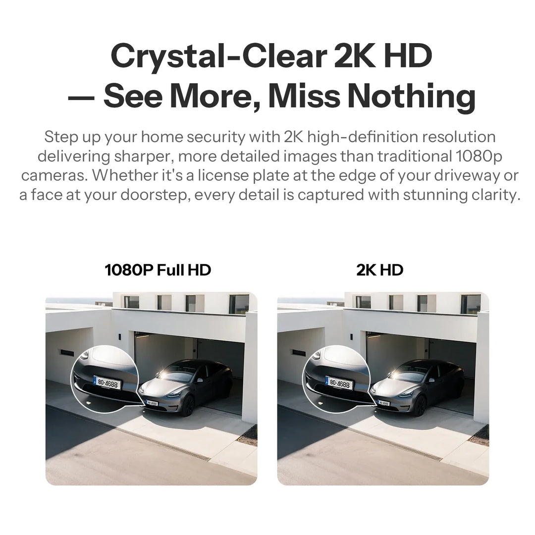 Outdoor Security Camera 2K HD AI Human Detection IP65 Weatherproof 180 Degree Pan Fall 2026 Works With Alexa Google Home