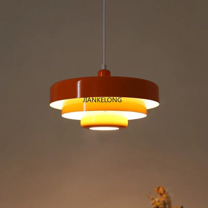 Pendant Lamp Retro Danish Chandelier - Fall 2026 Decor for Cafes and Homes, Cozy Ambient Lighting