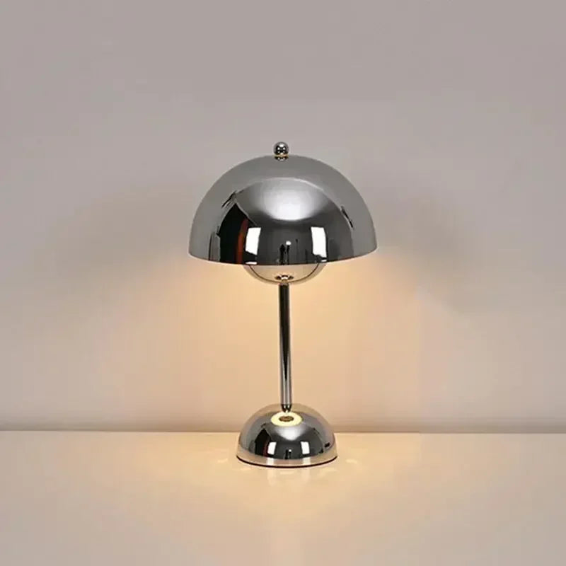 Rechargeable Table Lamp Nordic Flower Bud With Iron Touch Switch Fall 2026 Home Decor For Bedroom Or Nightstand