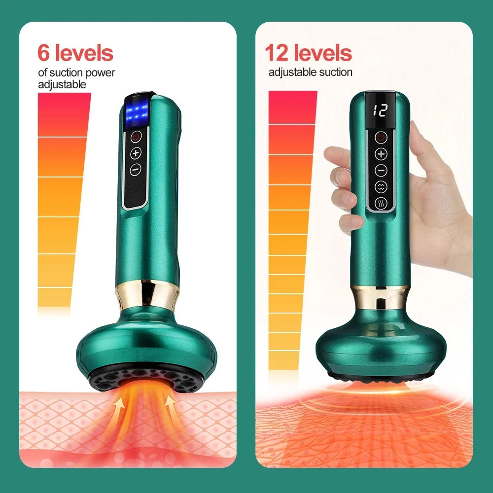 Cupping Device Massage Vacuum Therapy 6 and 12 Levels Back Meridians TikTok Viral Fall 2026 Anti Cellulite Heating