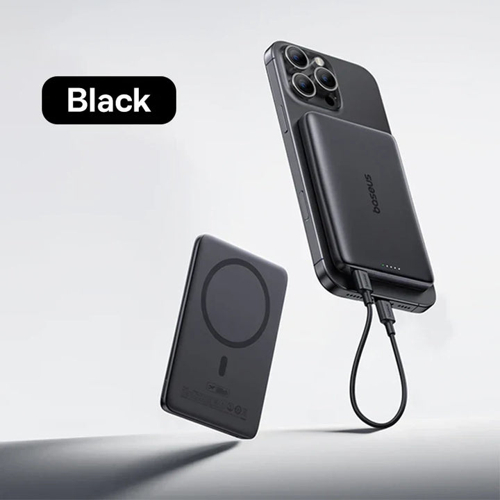 Ultra-Slim Magnetic Power Bank – Card-Sized 10000mAh PD 27W &amp; 5000mAh PD 20W Wireless Charging 2026