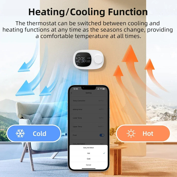 Smart Thermostat WiFi Boiler Controller Alexa Google Home Compatible Remote Temperature Energy Saving Fall 2025