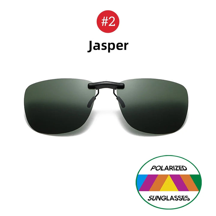 Clip-On Sunglasses Polarized Square Frames UV400 Anti-Glare Night Driving Summer 2026 Trend