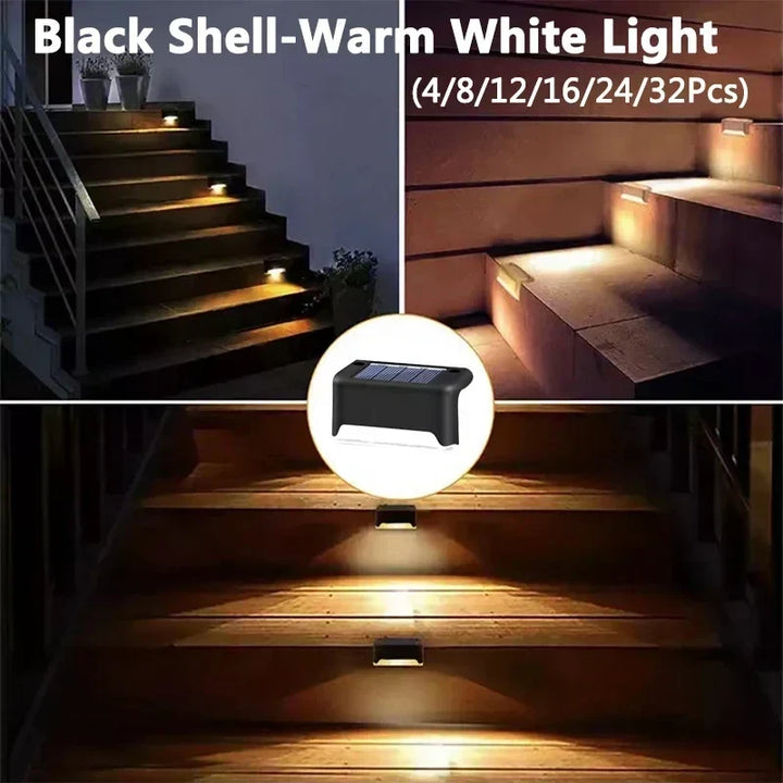 Solar Deck Lights Outdoor Waterproof LED Fence Lights for Patio Stairs Pathway Fall 2026 Eco Friendly
