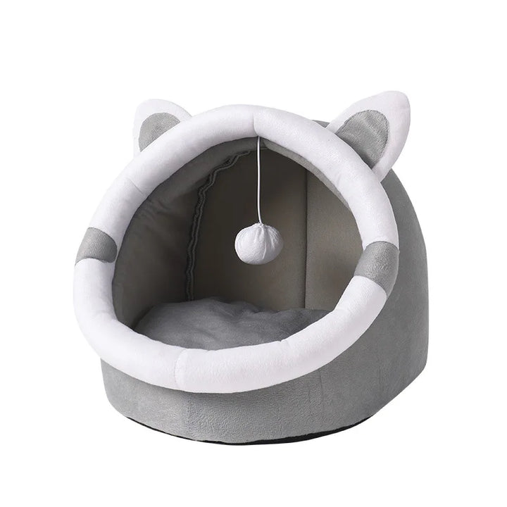 Cat Nest House for Cats Cave Bed Semi-Closed Cozy Kennel