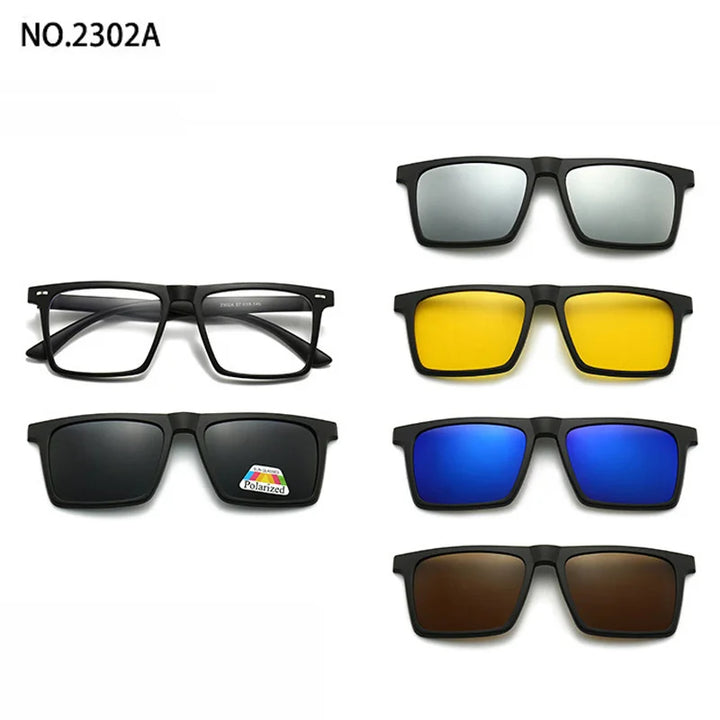 Magnetic Clip Sunglasses Interchangeable Lens Set 5 Lenses Polarized Prescription Ready Summer 2026 Gift