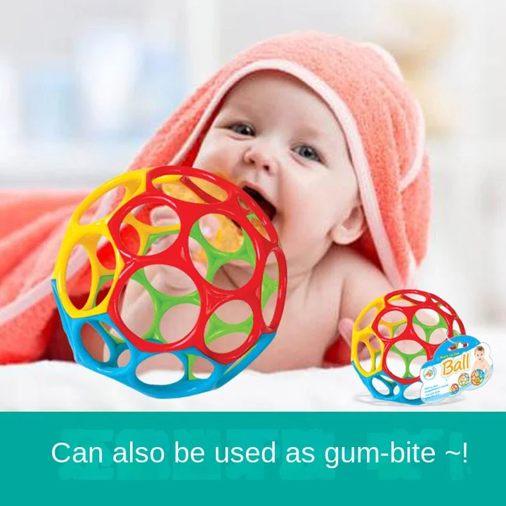 Baby Rattle Teether Ball Newborn Sensory Toys Soft Safe