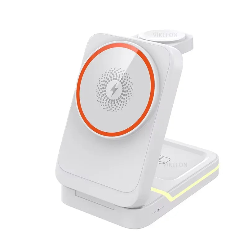 Foldable magnetic wireless charger – iPhone 12-16, Apple Watch, AirPods, USB-C, 15W 2026