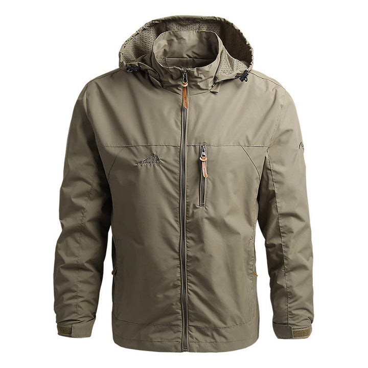 Waterproof Mens Tactical Jacket - Hooded, Lightweight