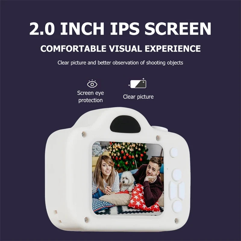 Mini HD Kids Camera - Portable Digital Selfie Photography Toy for Outdoor Fun, Perfect Christmas Gift for Children