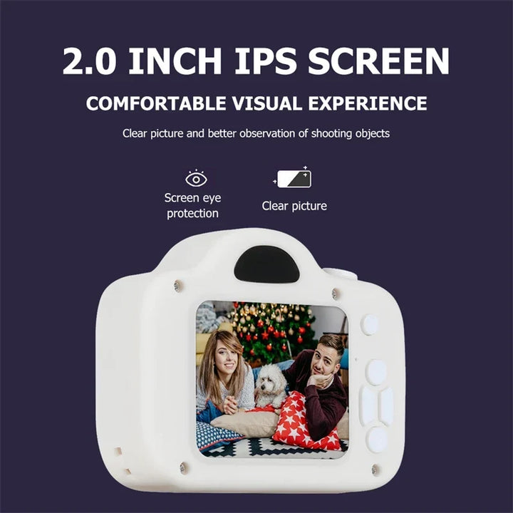 Mini HD Kids Camera - Portable Digital Selfie Photography Toy for Outdoor Fun, Perfect Christmas Gift for Children